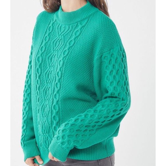 Urban Outfitters Cable Knit High Neck Warm Sweater - Picture 3 of 5